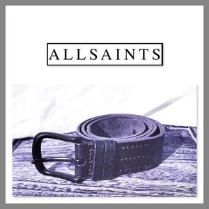 ALLSAINTS Men's GROVE Slim Leather Belt sz=M32